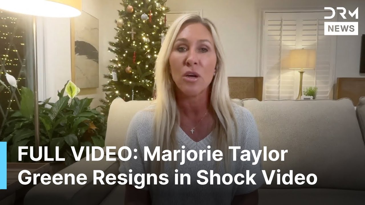 ПОЛНЫЙ МАТЕРИАЛ: Марджори Тейлор Грин уходит в отставку в шокирующем видео, критикуя Трампа и обе...
