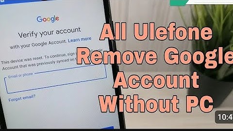 ulefone note 7 frp bypass without pc