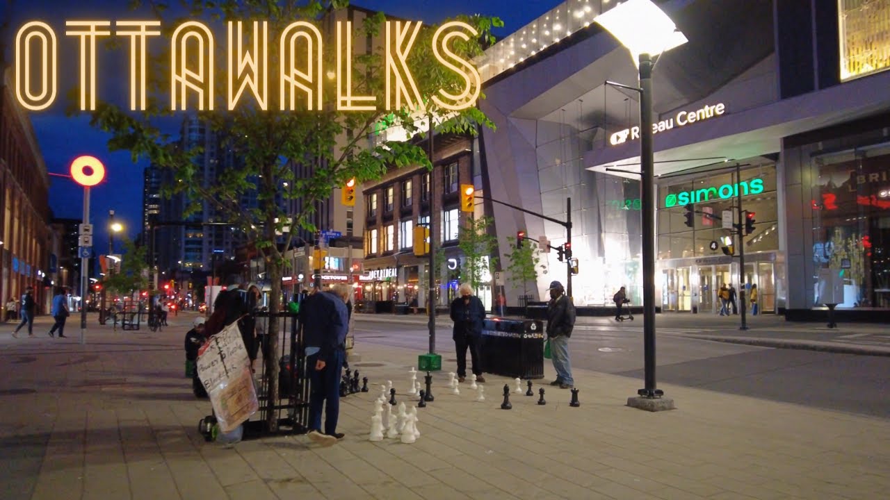 Victoria Day sunset walk in Downtown Ottawa - From Sparks St to ByWard Market - Monday May 23 2022