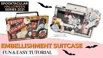 DAY 3: EASY EMBELLISHMENT SUITCASE TUTORIAL | Spooktacular Halloween Series | ASC Craft Supplies DTP