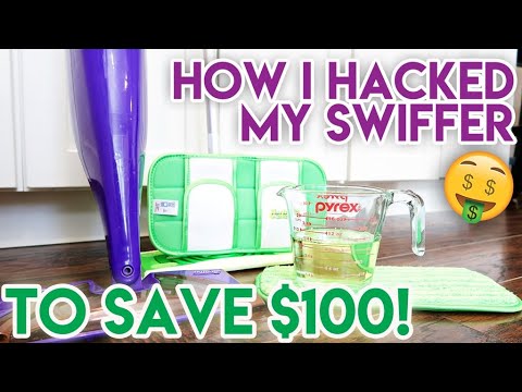 ✨SWIFFER HACKS TO SAVE YOU MONEY! 💵 HOW I SAVED $100 ON MY SWIFFER WET JET
