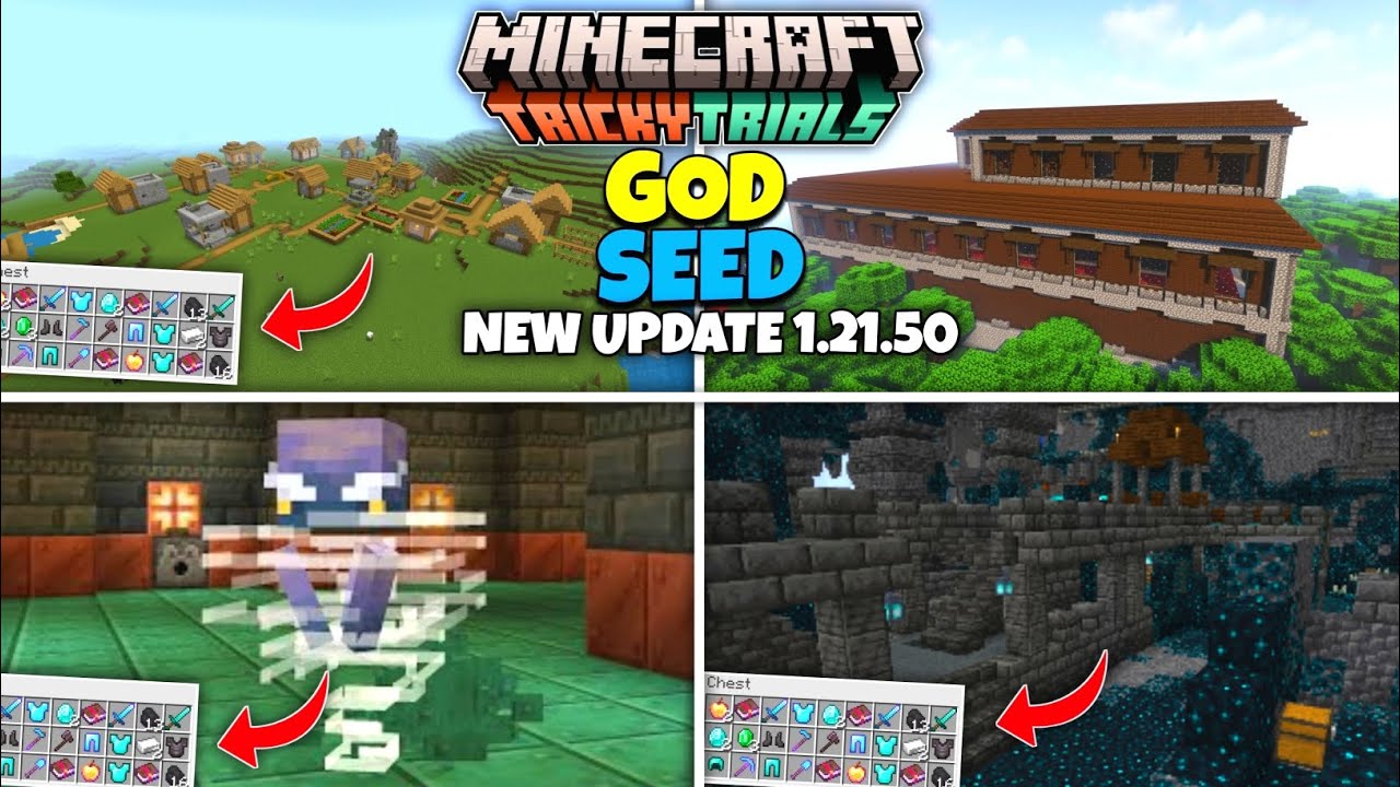 Best Seeds for Minecraft 1.21 Bedrock & Pe | Minecraft Seeds | Seeds ...