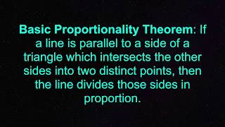 CLASS 10 TRIANGLES || Proof of Basic Proportionality Theorem   Part 1