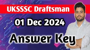 UKSSSC Draftsman Prarupkar | Answer Key | 01 Dec 2024 Paper | Shivam Sir