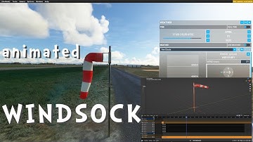 MSFS animated Windsock Tutorial - How to make with Blender - Game Ready with Armature
