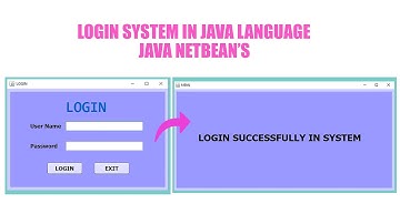 LOGIN SYSTEM in ||JAVA|| Programming Language Using by ||JAVA NETBEAN