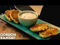 Sweetcorn Fritters and Yoghurt Dip | Gordon Ramsay