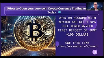 How to crypto set up new account w/Newton for bitcoin, VeChain  Step by step video bitcoin, XRP,