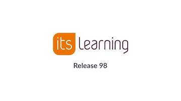 itslearning Product Release Video (R98)