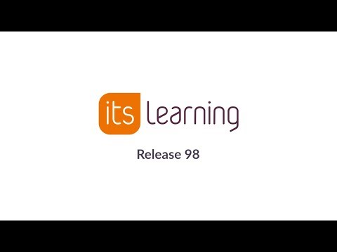 itslearning Product Release Video (R98)