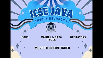 icse java last minute theory revision 1
