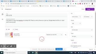 Create and Schedule Assignments in Google Classroom
