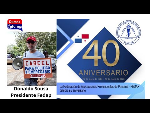 FEDAP cumple este jueves 40 años de existencia luchando de la mano con los profesionales panameños