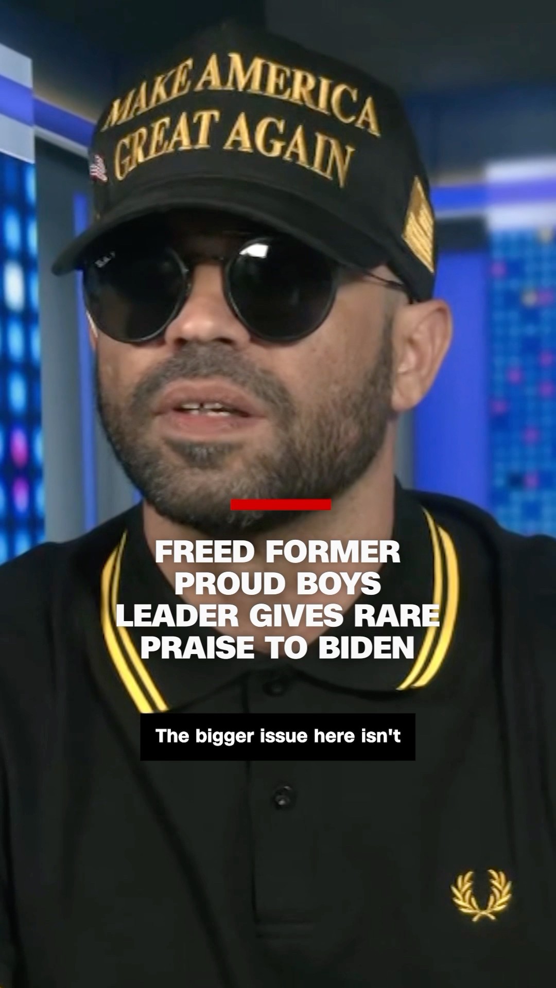Freed former Proud Boys leader gives rare praise to Biden