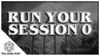 The Very First Game Session, How to run an RPG