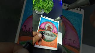Cockroach Janata party drawing 🪳😎 #cockroach #short #drawing #india
