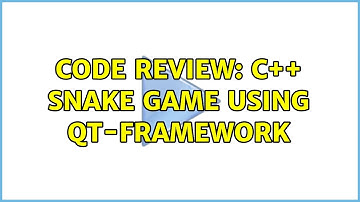 Code Review: C++ Snake game using Qt-framework (2 Solutions!!)