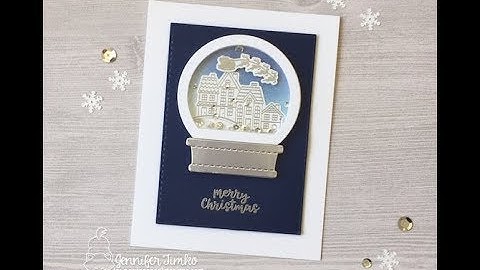 Snow Globe Scenes Shaker Card