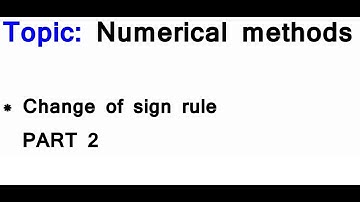 AS/A-Level Maths Numerical methods - Change of sign rule PART 2