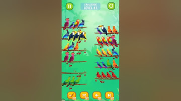 Bird sort color puzzle - 🦆🐥🐦 All Levels & Challenges (Mobile Gameplay)
