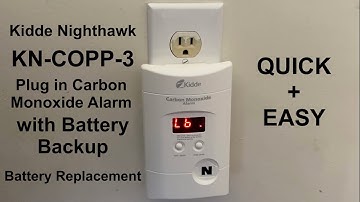 How to replace the battery on a Kidde Nighthawk KN-COPP-3 Plug in Carbon Monoxide Alarm