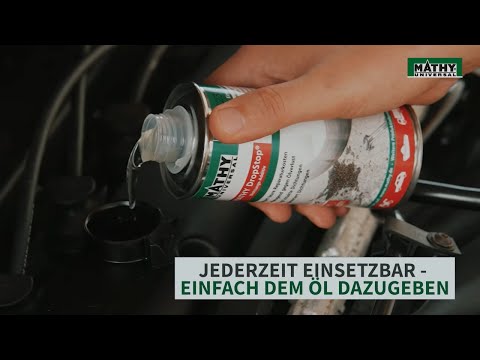 Undichtigkeiten zu beseitigen ist unser Handwerk!!! Darauf haben wir uns spezialisiert! Mit MATHY-DropStop Dichtungs-Additiv stoppen Sie einen vorhandenen Öl...