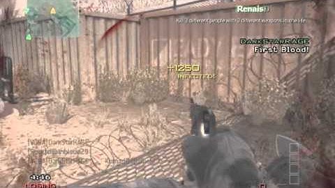 MW3 Dome infected 5 man kill feed