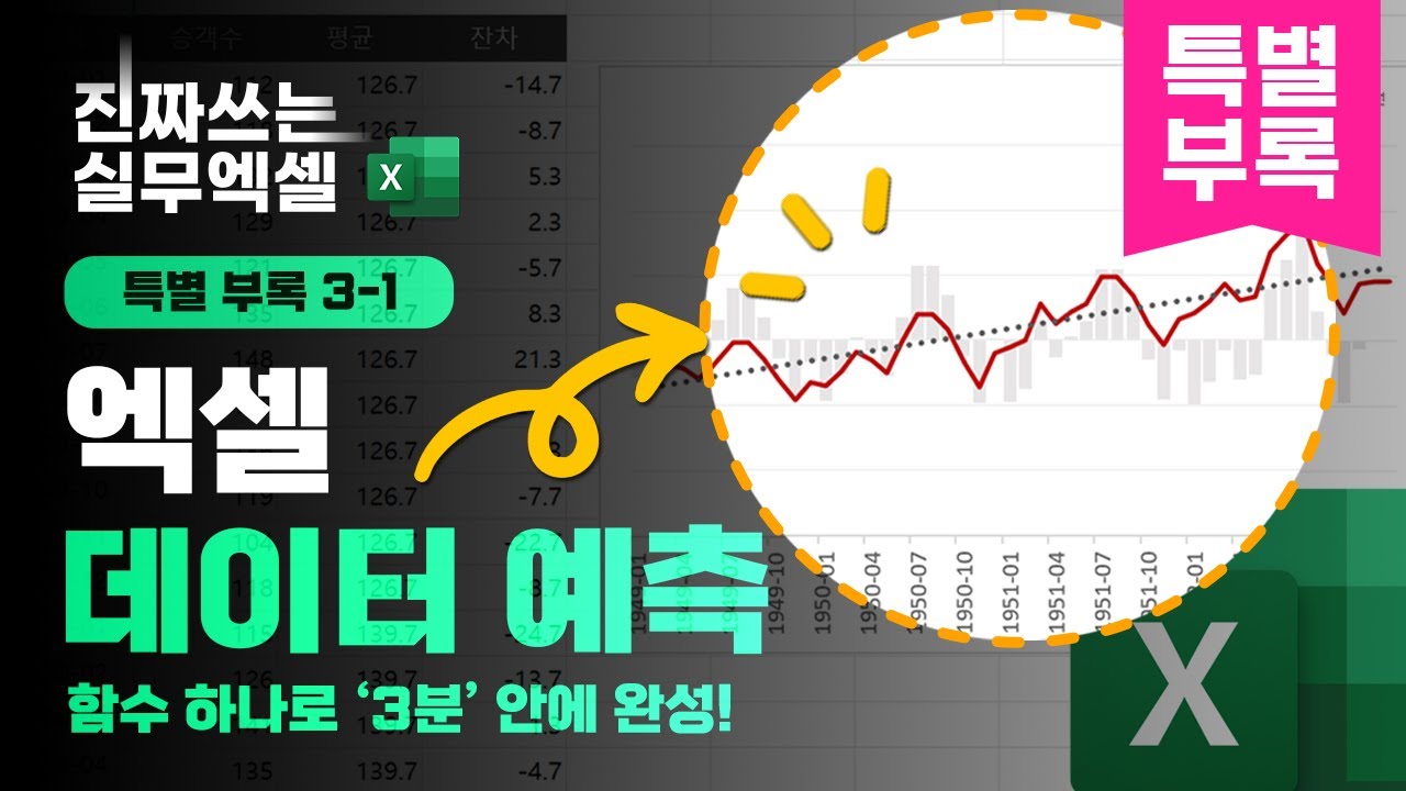 엑셀 미래 데이터 예측, 함수 하나로 해결하는 법 | 5분 요약 | 진짜쓰는 실무엑셀 9-3-1