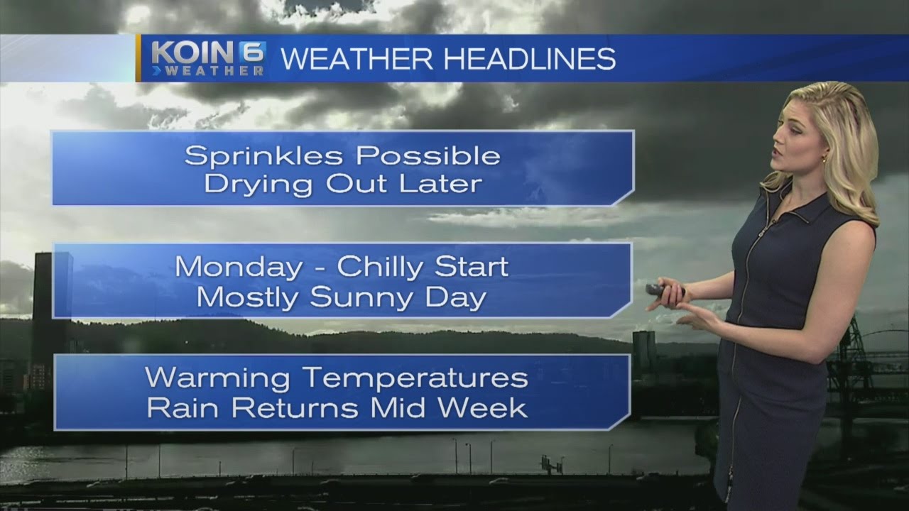 5pm Sunday Evening Forecast KOIN 6 News March 2, 2017 - YouTube