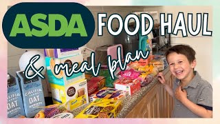 ASDA FOOD HAUL & MEAL PLAN | GROCERY HAUL UK