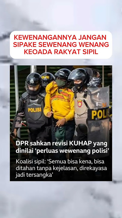 APAKAH TUJUAN KUHAP DISAHKAN DEMI KEPENTINGAN GOLONGAN