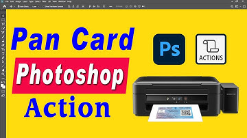 1 Click Pan Card Print Photoshop Action Free 💥 How to Print Pan Card