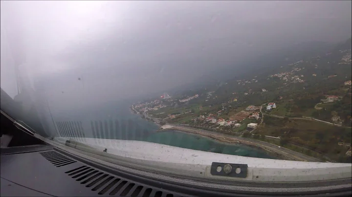 AIRBUS a320 - Landing in Rainy MITILINI (LGMT) - Eye of the flyer