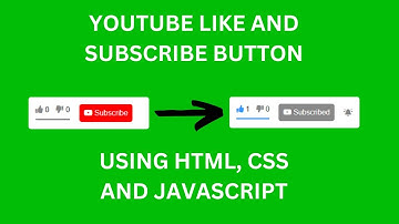 Youtube Like and Subscribe Button using HTML, CSS and JavaScript | JavaScript Project