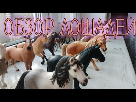 Обзор на всех моих лошадей schleich/ Шляйх с жеребятами (без пони)