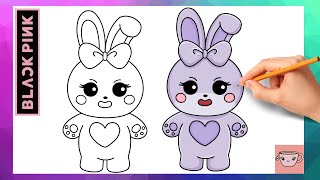How To Draw Blackpink Jisoo Sooya Plush | Kpop Easy Cute Drawing Tutorial screenshot 3
