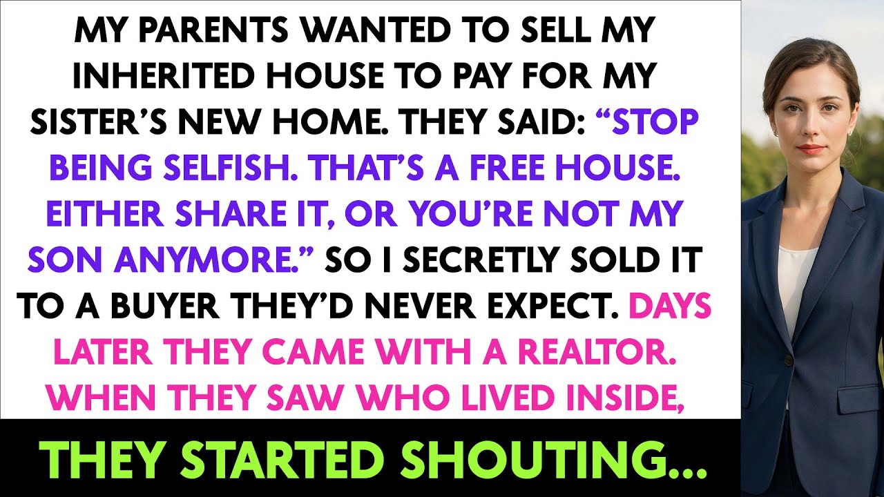 My Parents Wanted To Sell My Inherited House To Pay For My Sister’s New Home. They Said: “Stop...