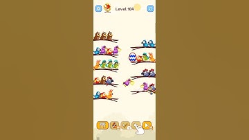 Bird Sort Colour GAMEPLAY LEVEL 104🔥Subscribe Channel@8-Bit games🔥