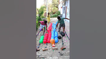 300 Balloon Popping Challenge Race Game Shorts 