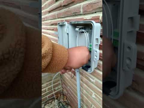 Installing a Nid on a Customers house for a Fiber Optic Drop