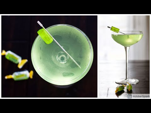 Green Jolly Rancher Cocktail