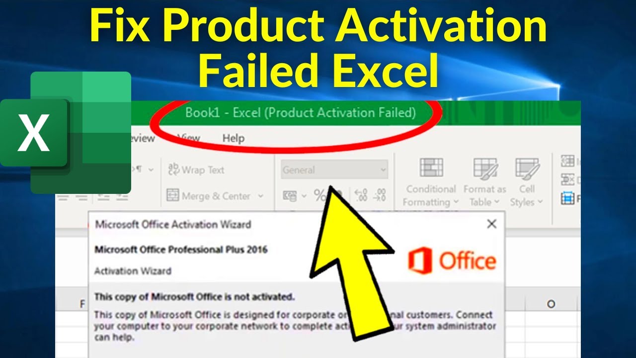 How to Fix Product Activation Failed in Microsoft Excel | Fix excel ...
