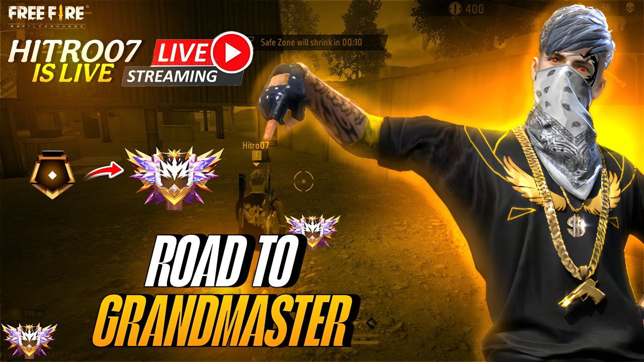 🔴[Live] FREE FIRE LIVE RANK PUSH WITH HITRO07 #freefirelive #freefire #shortlive #shorts