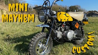 Honda Monkey z50 Replica. Walkaround, Cold Start and Ride! 