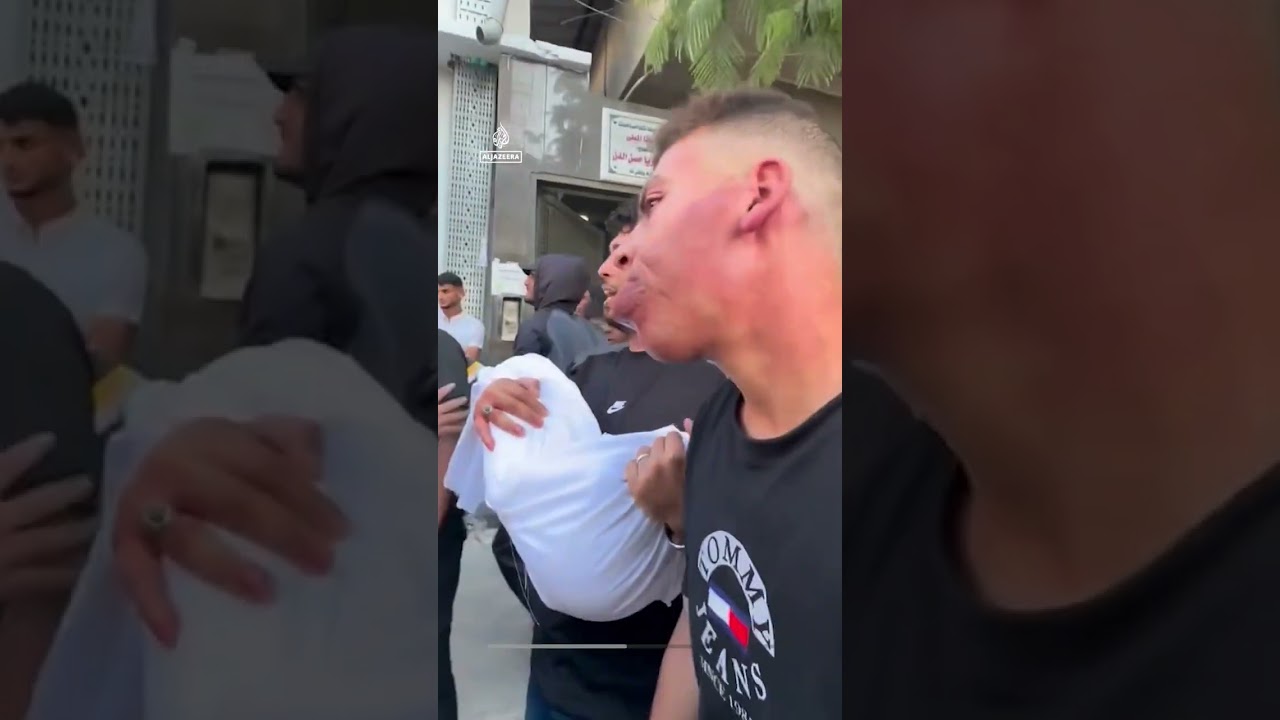 هجوم إسرائيلي على مخيم خيام في مدينة غزة يسفر عن مقتل عدد من الفلسطينيين | AJ #shorts