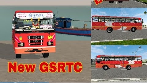 new GSRTC bs6 bus Livery add in bussid || bs6 bus modifid skin