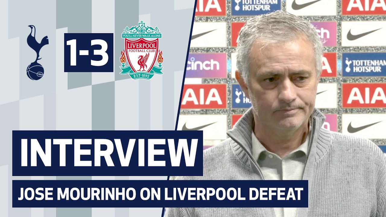 Interview Jose Mourinho On Liverpool Defeat Youtube