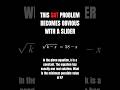 SAT Math Trick: Find the Minimum Using a Slider