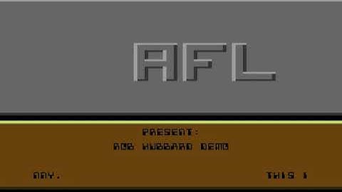 C64 One File Demo: Rob Hubbard by Alpha Flight (AFL) 1987!