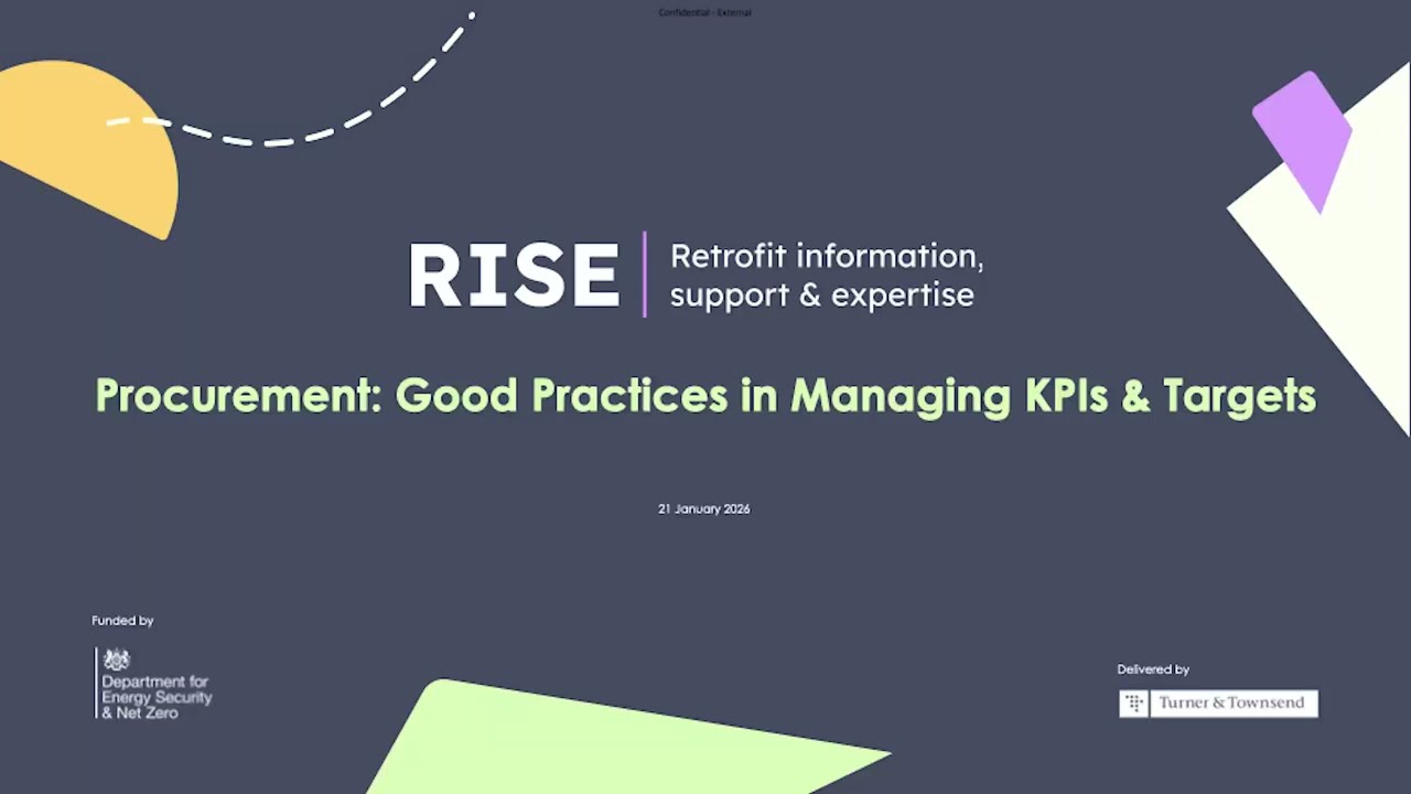 Procurement: Good Practices in Managing KPIs & Targets | RISE Retrofit